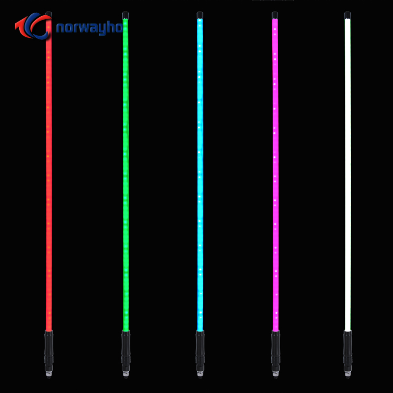 NWH-RGBF Antena de pértigas de bandera iluminada con escarcha LED simple