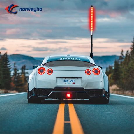 NWH-WPL SOLID/RGB/DREAM CHASING CON ENCENDEDOR DE CIGARRILLOS BANDERA LED PARA VENTANA DE COCHE