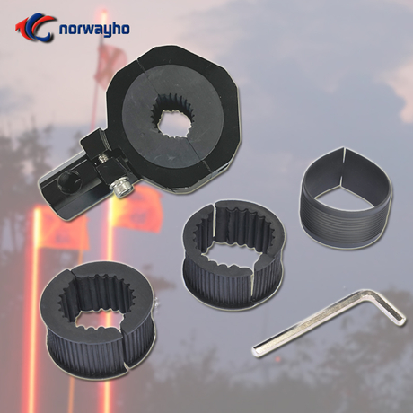 NWH-CBM SOPORTE DE ABRAZADERA AJUSTABLE DE ALUMINIO DE 1'/1.5'1.75'/2' DE DIÁMETRO PARA látigo