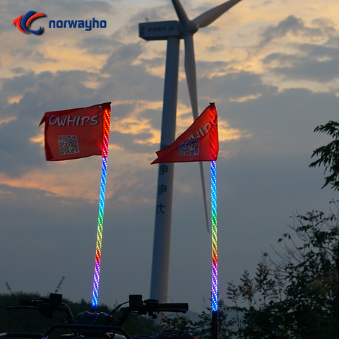 NWH-WIC Pértigas LED envueltos Dream/Chasing/Dansing Color para ATV/UTV/RZR